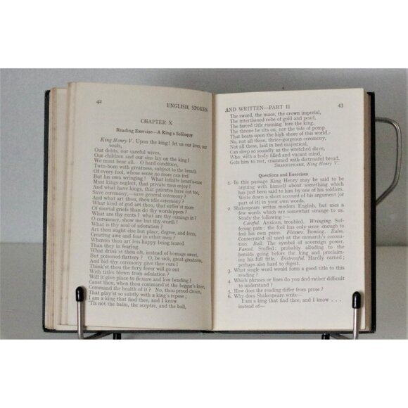 English: Spoken and Written Part II, Richard Wilson, Thomas Nelson & Sons, 1925 - Picture 5 of 7